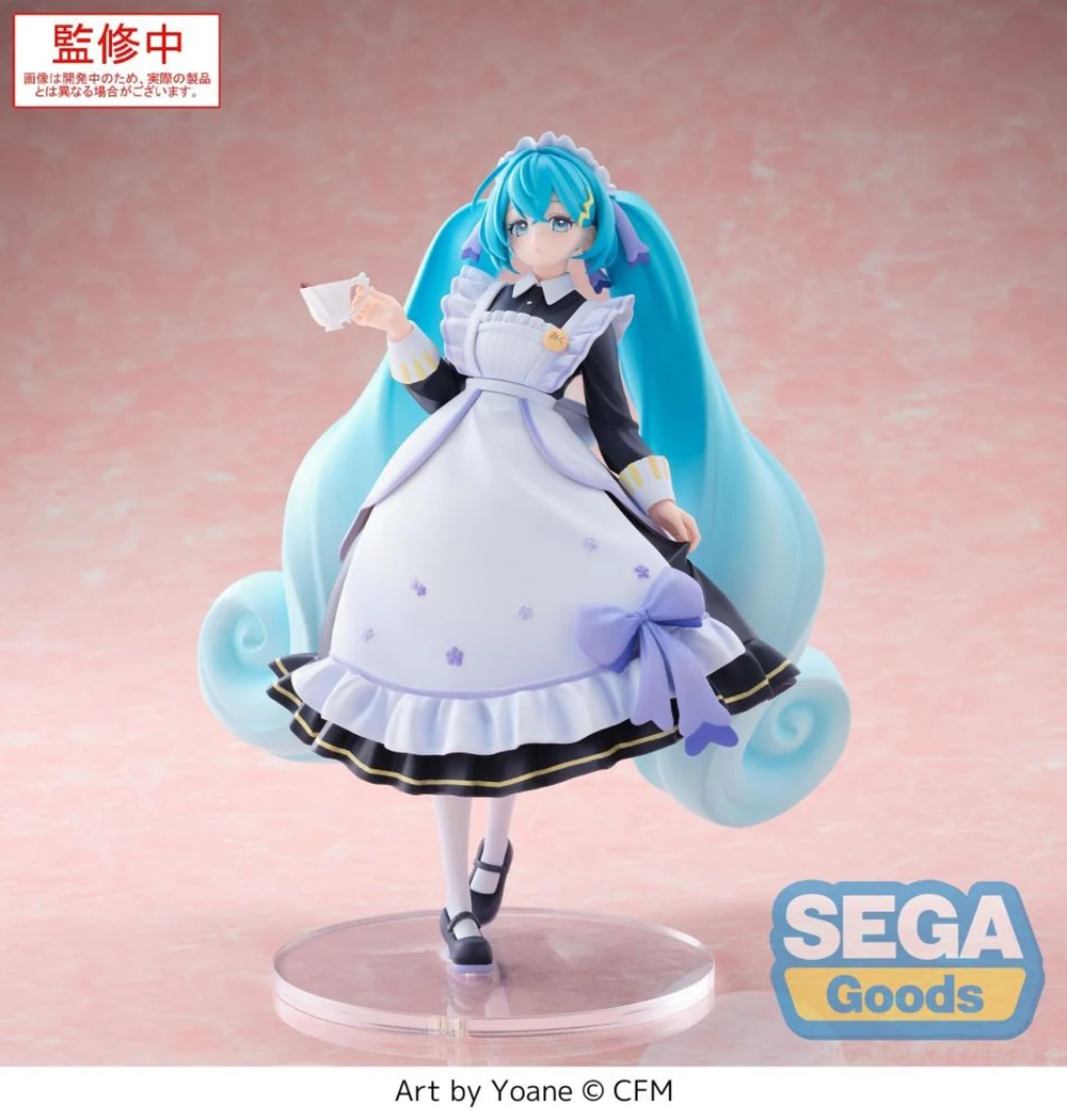 Vorbestellung Original Sega Luminasta Hatsune Miku Classic Maid Anime Kawaii Miku Modell Spielzeug Animation Figuren Geschenke für Fans