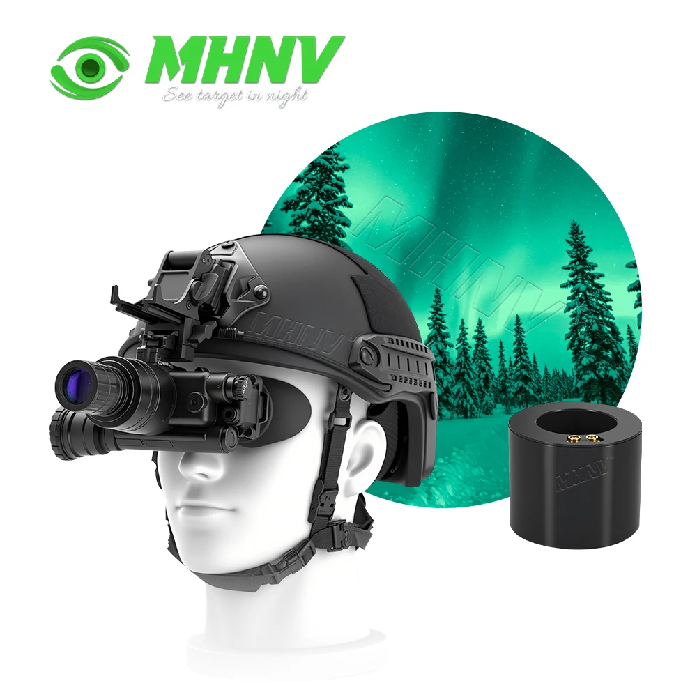 MHNV Advanced Gen 2 Night Vision Gen 3 PVS7 NVG Goggles Housing with Autogating Waterproof 300m Detect Range
