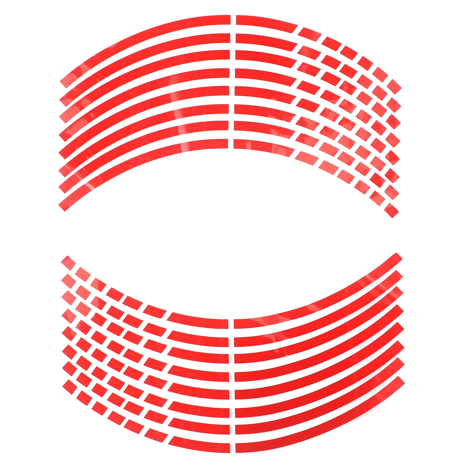 

For Motorcycle Wheel Tire Sticker Wheel Rim Sticker 18“ About 8mm Accessories Red Reflective Replacement Strip