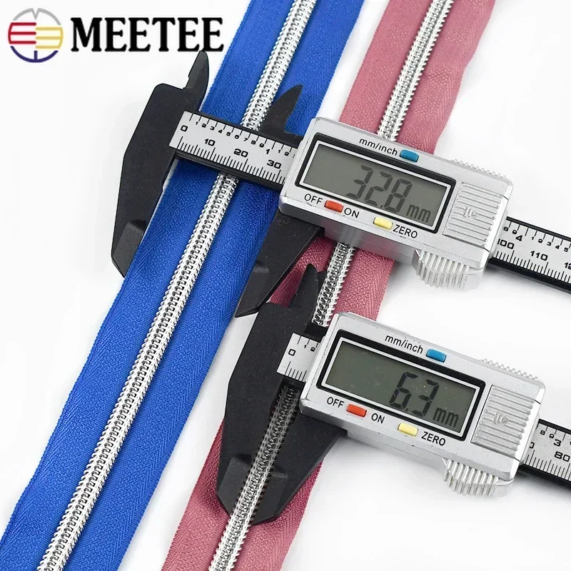 10/20M 5# Nylon Zipper Tape for Sewing Coil Plastic Zippers By The Meter Bag Backpack Luggage Clothes Zip Repair DIY Accessories