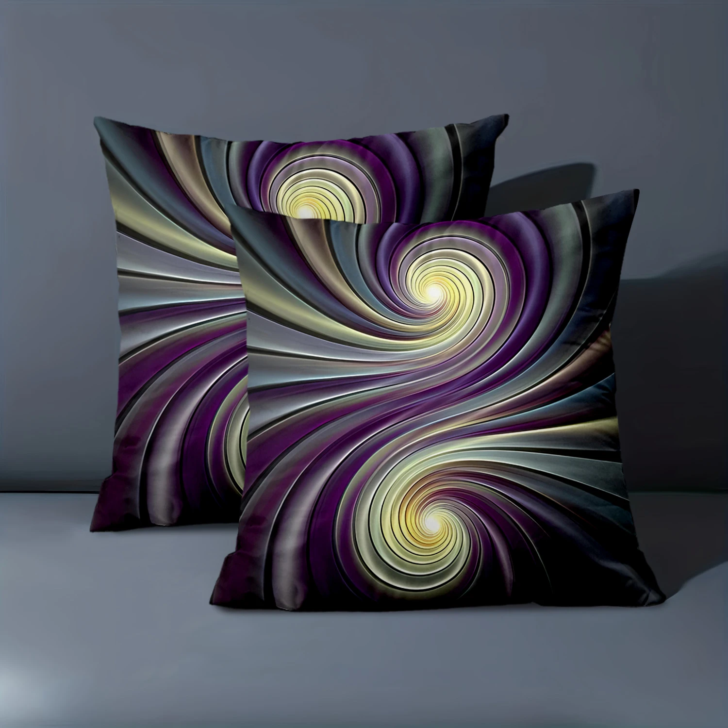 

1 Pieces - 2D flat printing Colorful Swirl Pattern Decorative Throw Pillow Polyester pillowcase, sofa decorative cushion cov