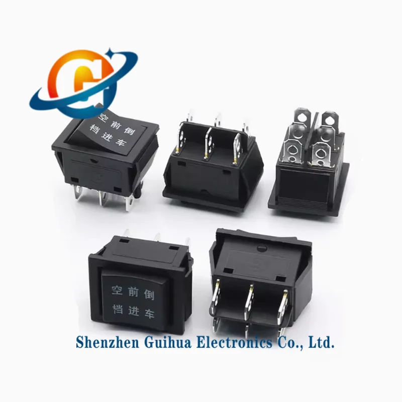 5pcs electric vehicle boat type button neutral forward reverse switch accessories DDCAN-24 six foot three speed power switch