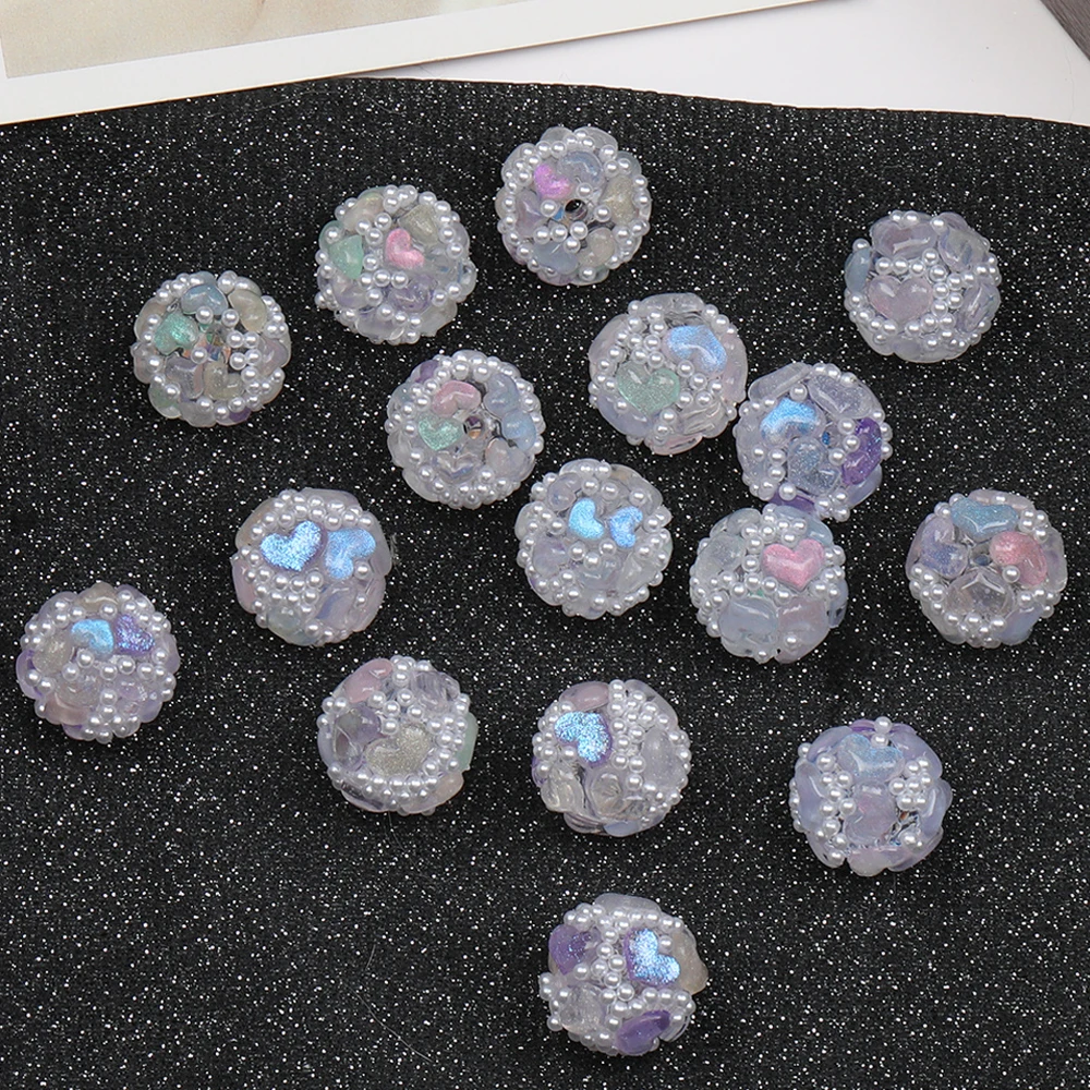 

Cordial Design 50Pcs 16*16MM DIY Bead/Rhinestone Effect/Acrylic Bead/Hand Made/Round Shape/Jewelry Findings & Components #17706