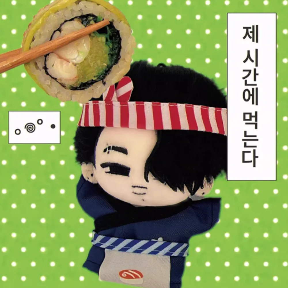 

Clothes Sushi Chef 10cm Cotton Clothes Japanese Style Dress Up Clothes Outfit Apron Funny Clothes Set Accessories
