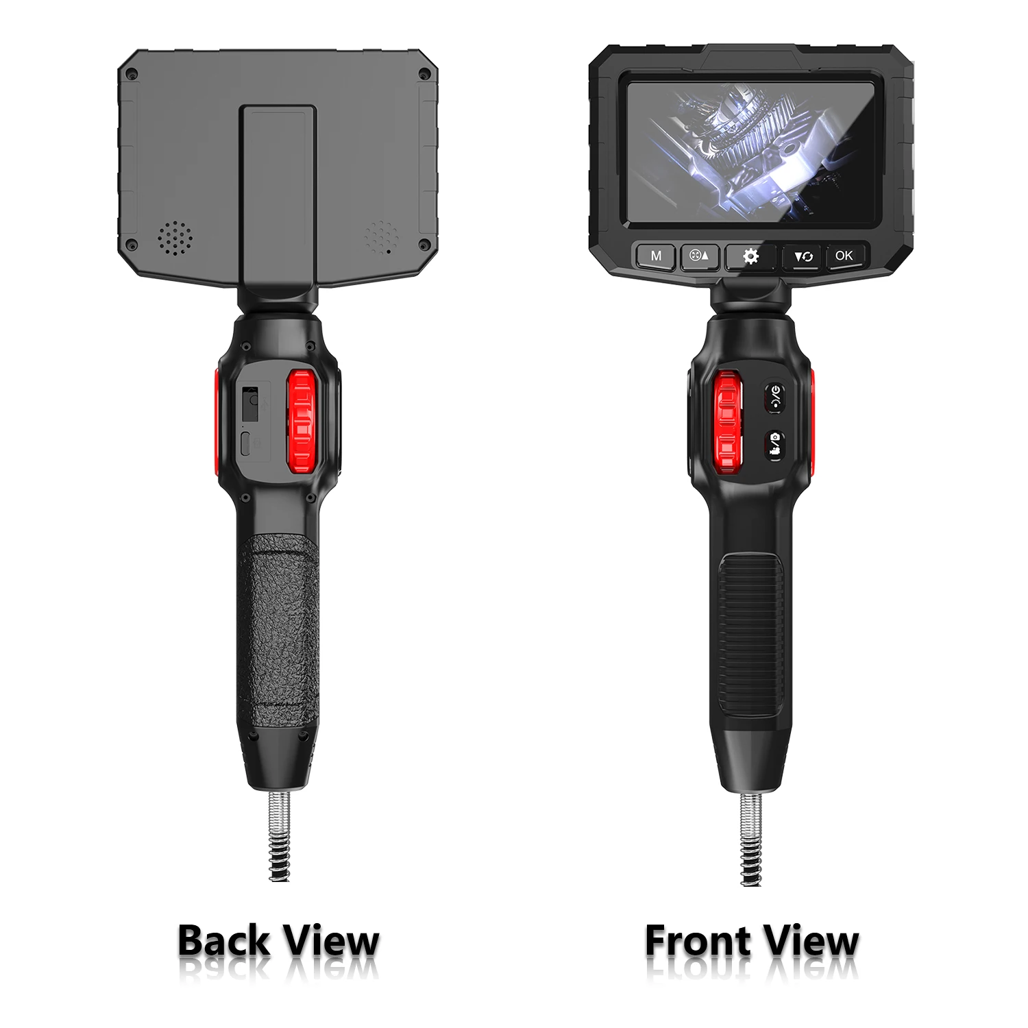 Sewer Piping Rotary Automotive Boroscope Articulating Endoscope Channel Inspection Camera Joint 3.9mm 6mm For Cars Tools 1080p