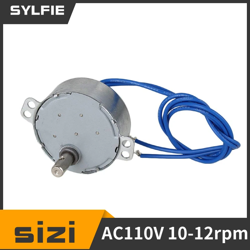 Small Synchronous Motor AC 110V 10-12RPM 50/60Hz 4W CCW/CW TYC-50 Torque 2kgf.cm