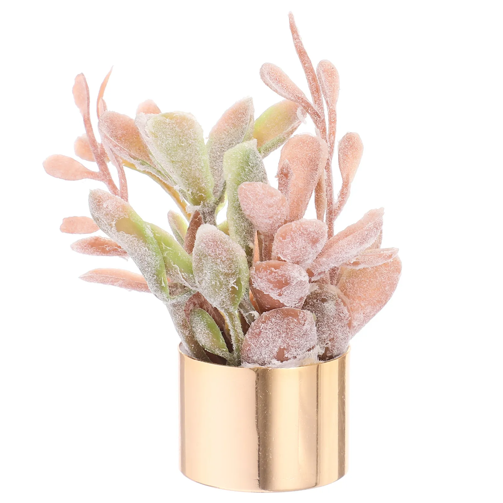 Artificial Mini Succulent Plant in Pot Small Fake Potted Succulents for Tiny House Decor Micro Landscape Sand Table Prop