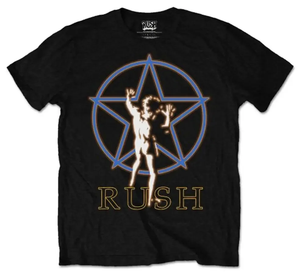 Rush Starman Glow    Anime pattern for both men and women High quality cotton Short Sleeves