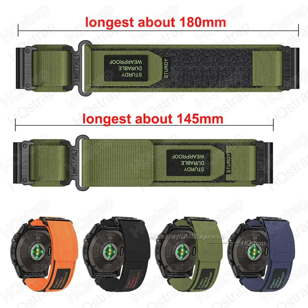 New Nylon Strap for Garmin Fenix 7 6X 6pro 5X 5 3HR Tactix 7Pro Sport Bracelet for Garmin Watch Band 26mm 22mm 20mm Accessorie