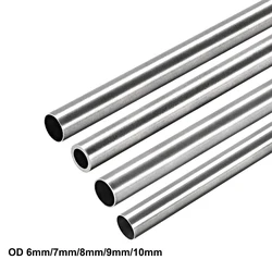 uxcell 1pcs OD 6mm/7mm/8mm/9mm/10mm 304 Stainless Steel Round Tubing 250mm Length Seamless Straight Pipe Tube трубка