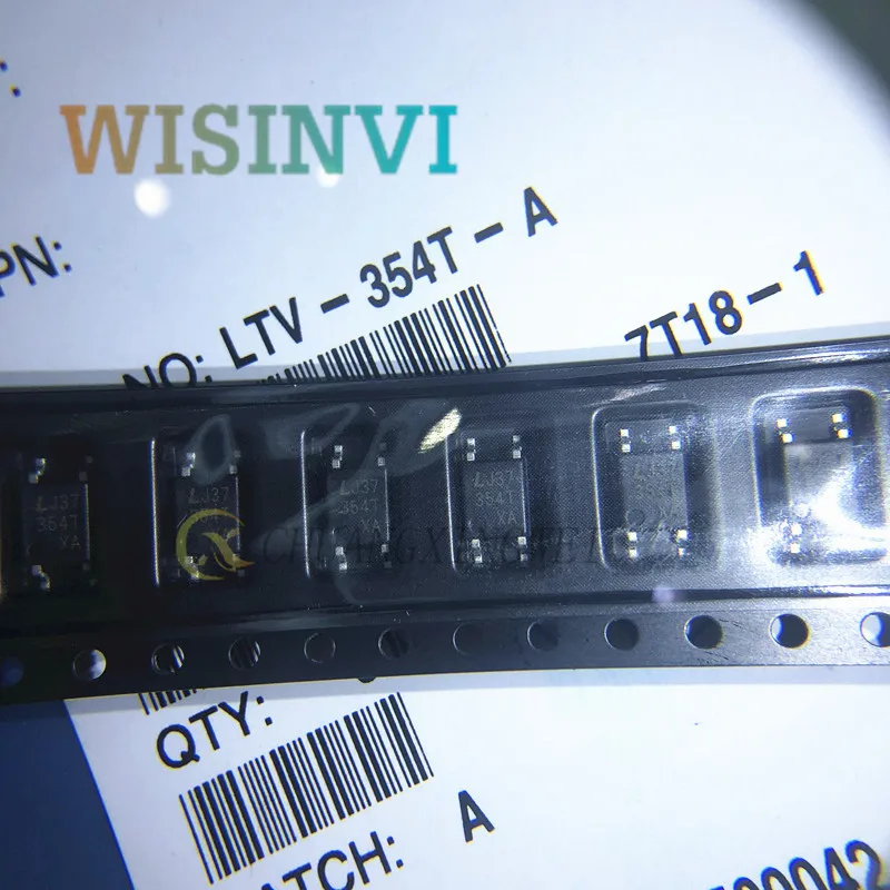 100PCS  LTV-354T-A LTV-354T LTV-354 354T SOP4 OPTOISOLATOR 3.75KV TRANS 4SOP