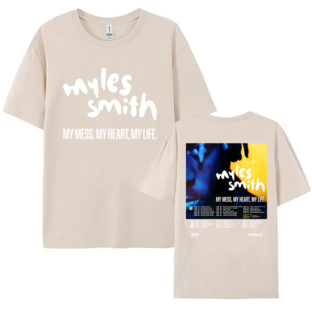 My Mess, My Heart, My Life Tour 2026 Tees Myles Smith Design Grafik-Merchandise-T-Shirt aus weicher Baumwolle für Damen und Herren, grafische Kleidung – Detail 8