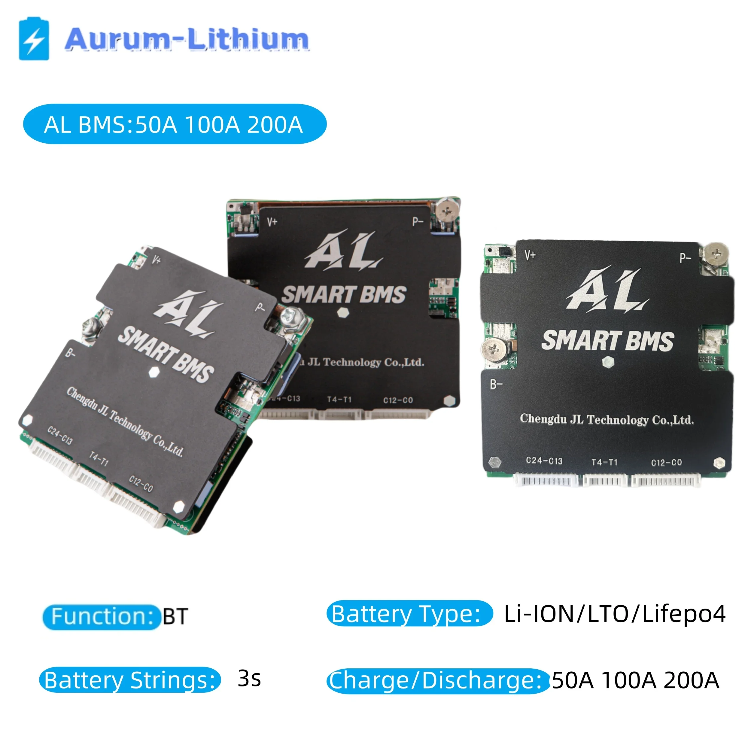 AL Smart BMS 4S Lifepo4 3S 12V