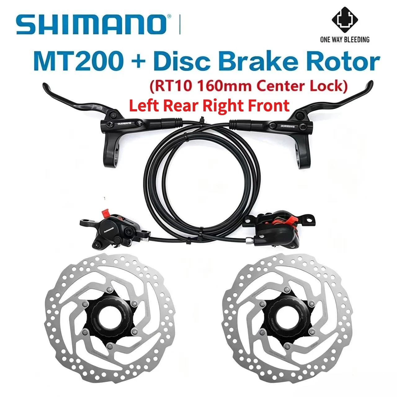 Shimano MT200 Hydraulic Disc Brake Kit Compatible SM-RT10 SM-RT56