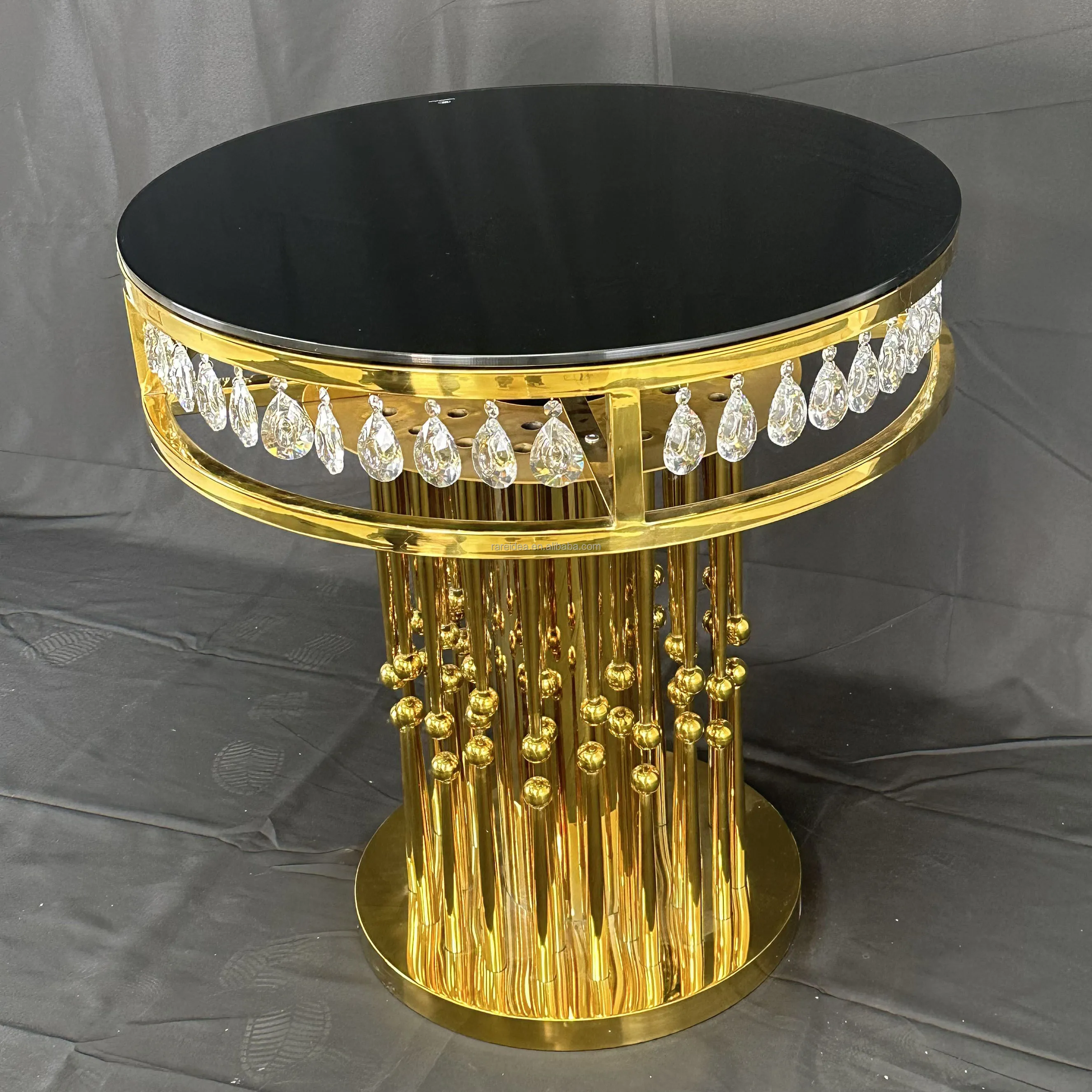 Events Dessert Cake Cylinder Gold Dessert Table Decor Stand For Wedding Party Supplies Props