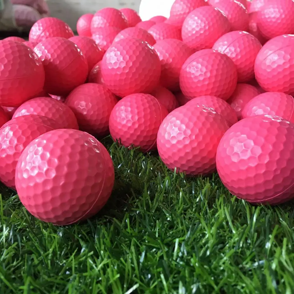 

Indoor Golf Balls Durable Soft Golf Balls Solid Color Safety Practical Impact Resistant Soft Golf Balls