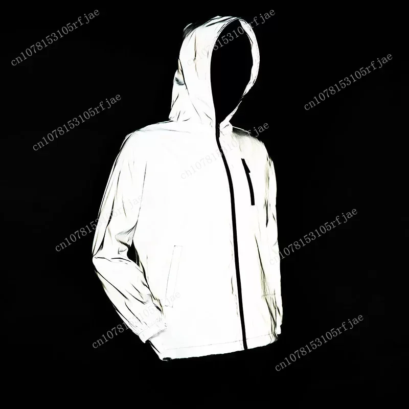 Grand Theft Auto V 5 Reflective Jacket Mens Womens GTA Coat Hooded Windbreaker Run Pocket Jackets Cycling Zipper Custom Hoodie