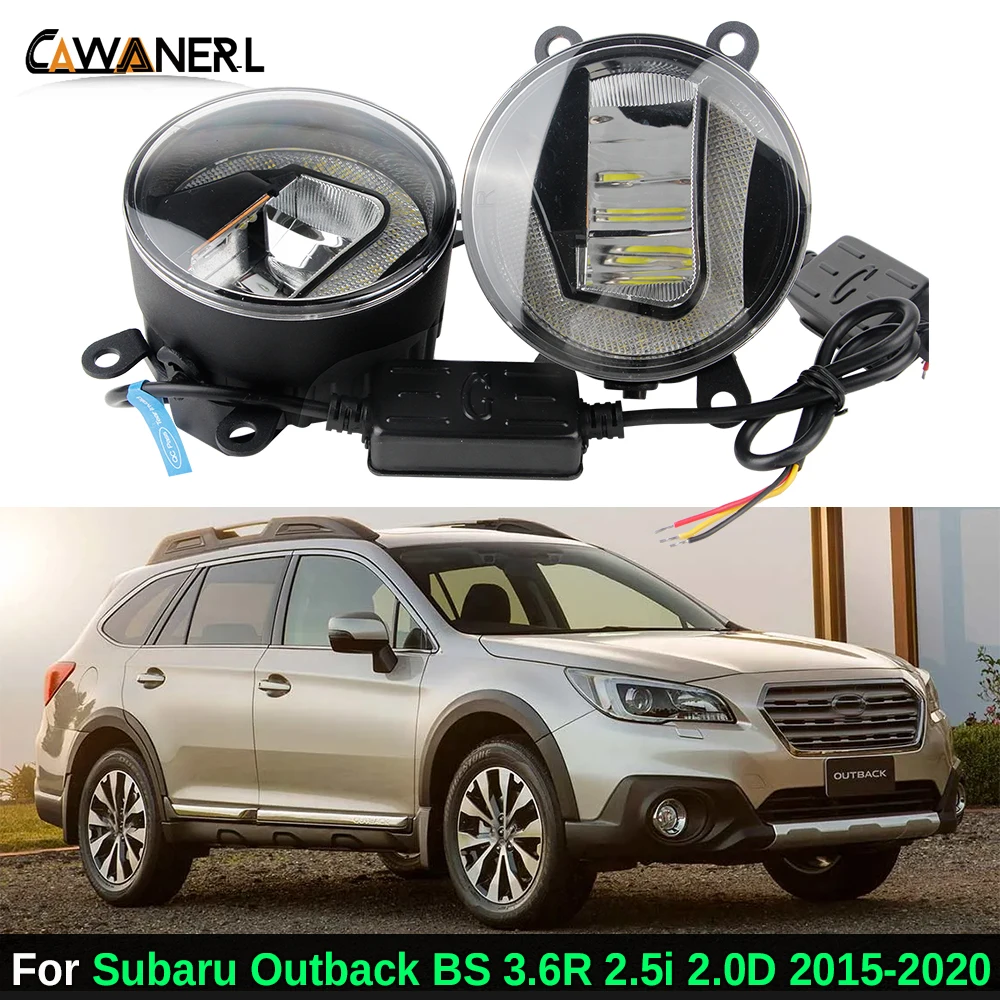 

2 Pieces Car Left + Right LED Fog Light Assembly DRL Daytime Running Lamp For Subaru Outback BS 3.6R 2.5i 2.0D 2015-2020