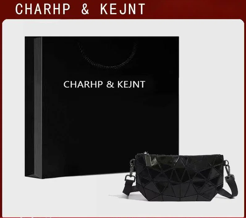 CHARHP&KEJNT Borsa a tracolla geometrica laser alla moda piccola da donna 2024 con catena_voghion.com