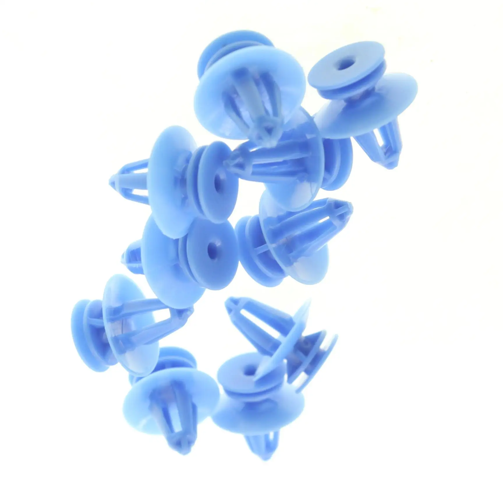 10 Pcs Trim Panel Retainer Clip For Ford Door Card and Rear Quarter Interior Trim Fastening – 6099812 Blue Nylon Push Pin