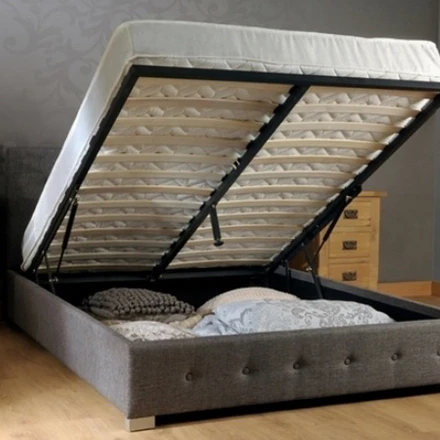 

Современная роскошная кровать Queen-size с газовым подъемным механизмом и ящиками для хранения, из высококачественной мягкой ткани, оптовая продажа, акция