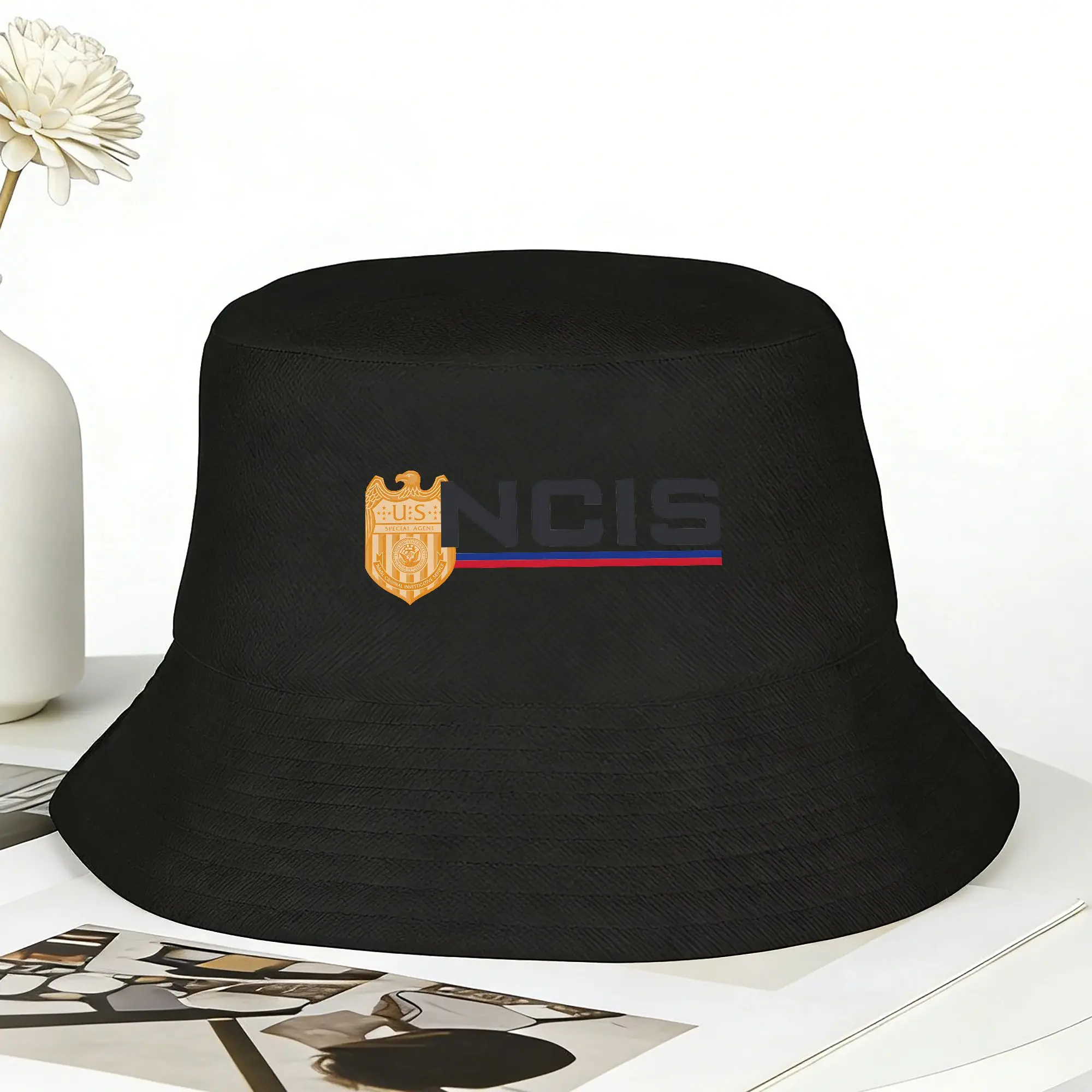 NCIS Naval Criminal Investigative Service  Bucket Hat Foldable Beach Travel Sun Hats For Men Women Casual Printed Cap