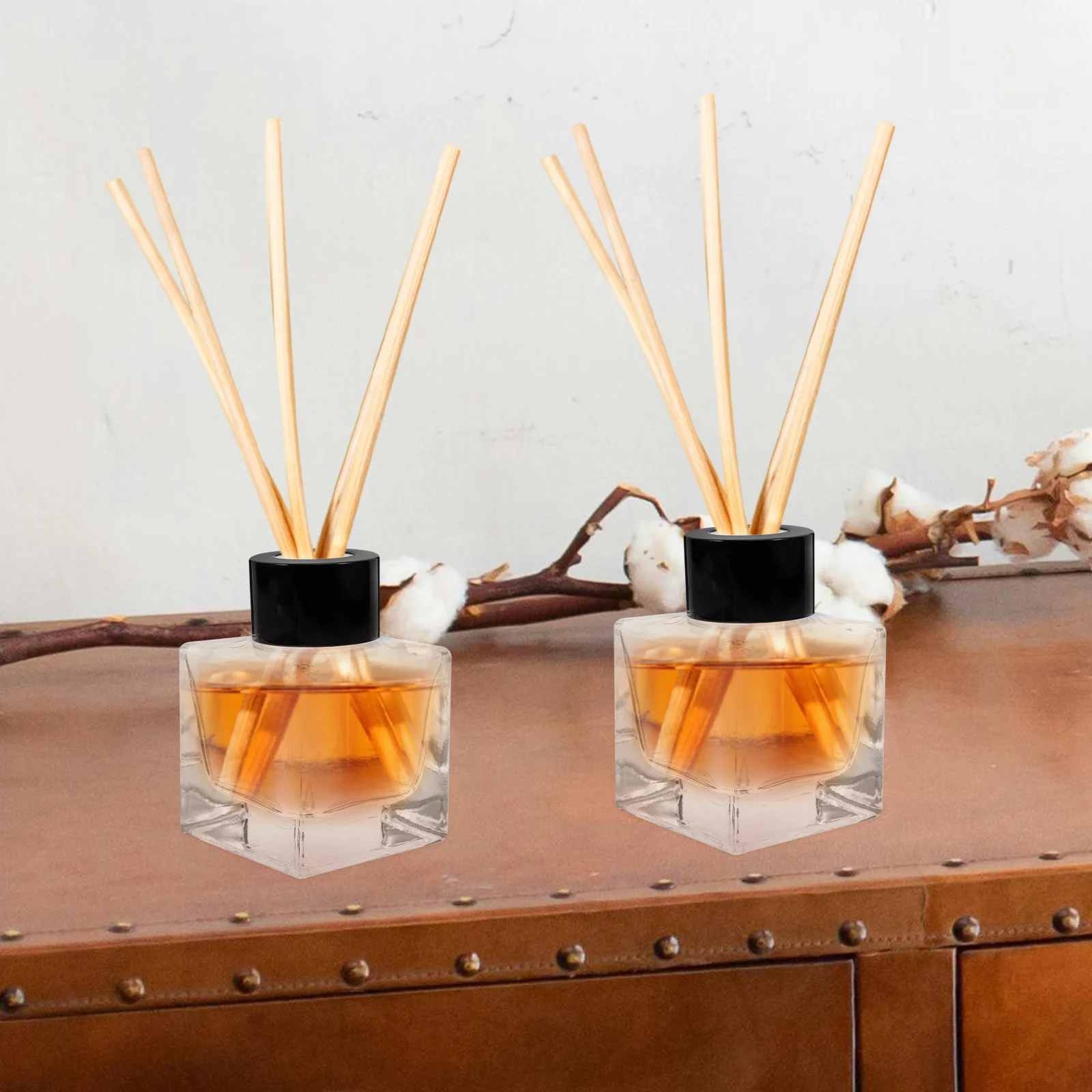 

Glass Diffuser Bottles Aromatherapy Bottle Empty Refillable for Room Freshener Home Decoration Scented Essential Oil Perfume Use