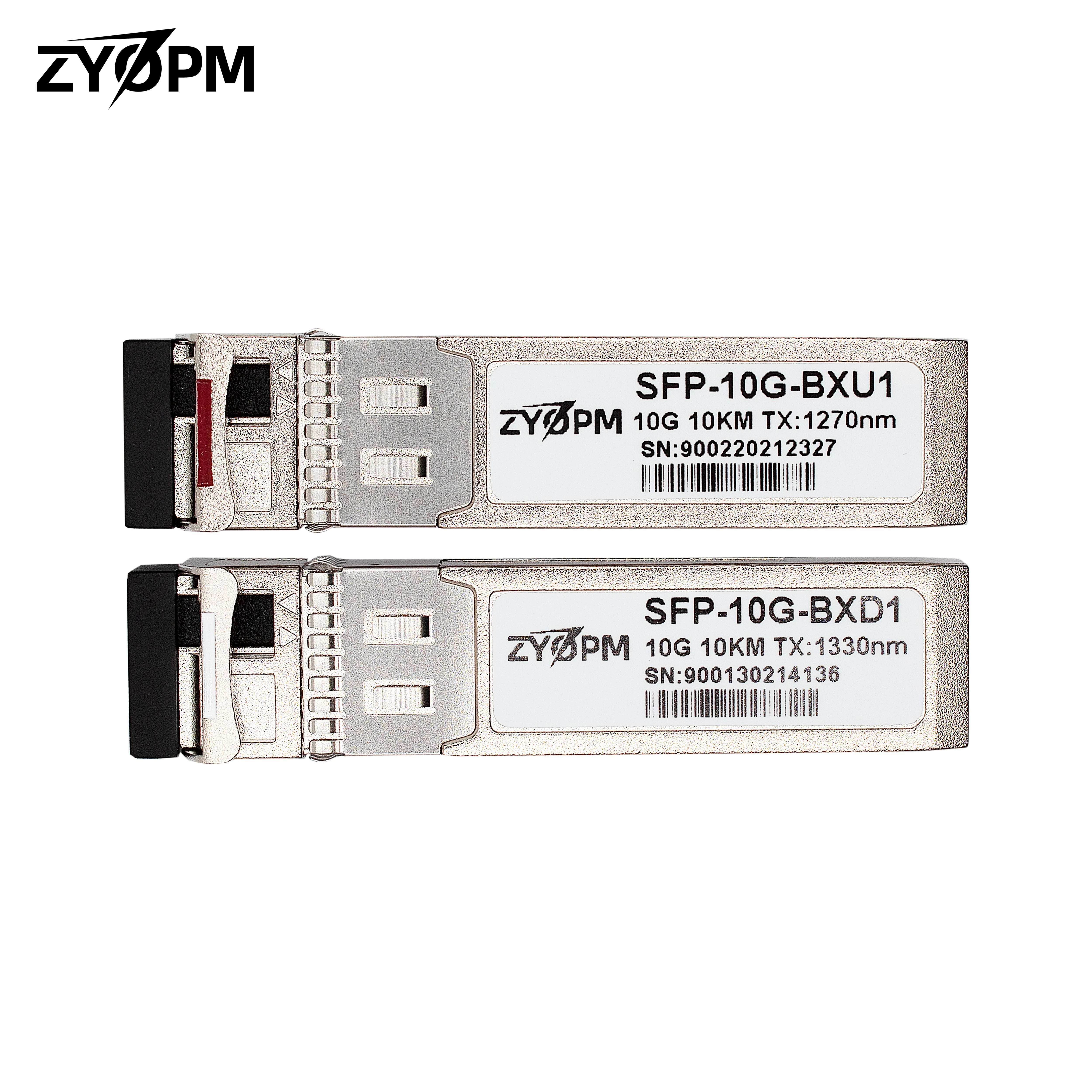 10G SFP+ BIDI Transceiver,10/20/40/60/80/100Km 1270nm/1330nm for Cisco SFP-10G-BX20D-I/SFP-10G-BX20U-I, Ubiquiti UniFi, Mikrotik