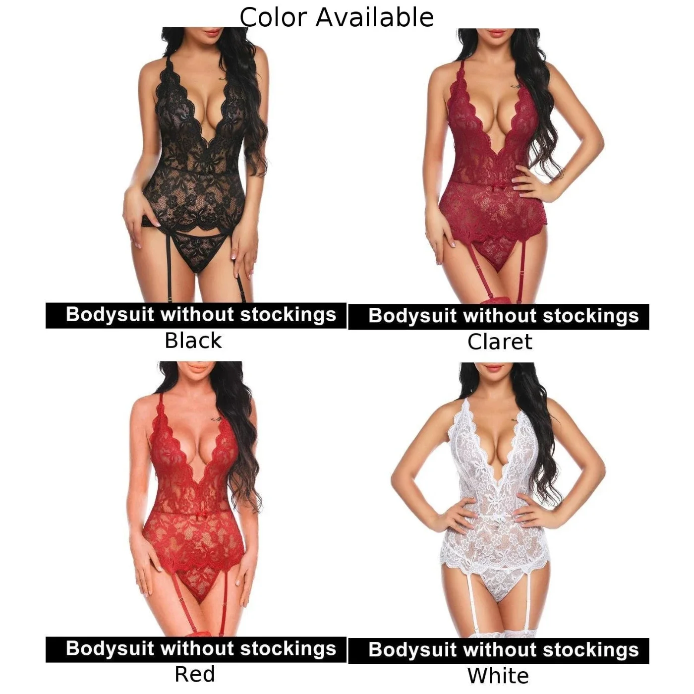 Transparent Lace Sexy Lingerie Women Bodysuit Mesh Porno Hot Erotic Underwear Erotic Costume Porn Jumpsuit Women\'s Pajamas