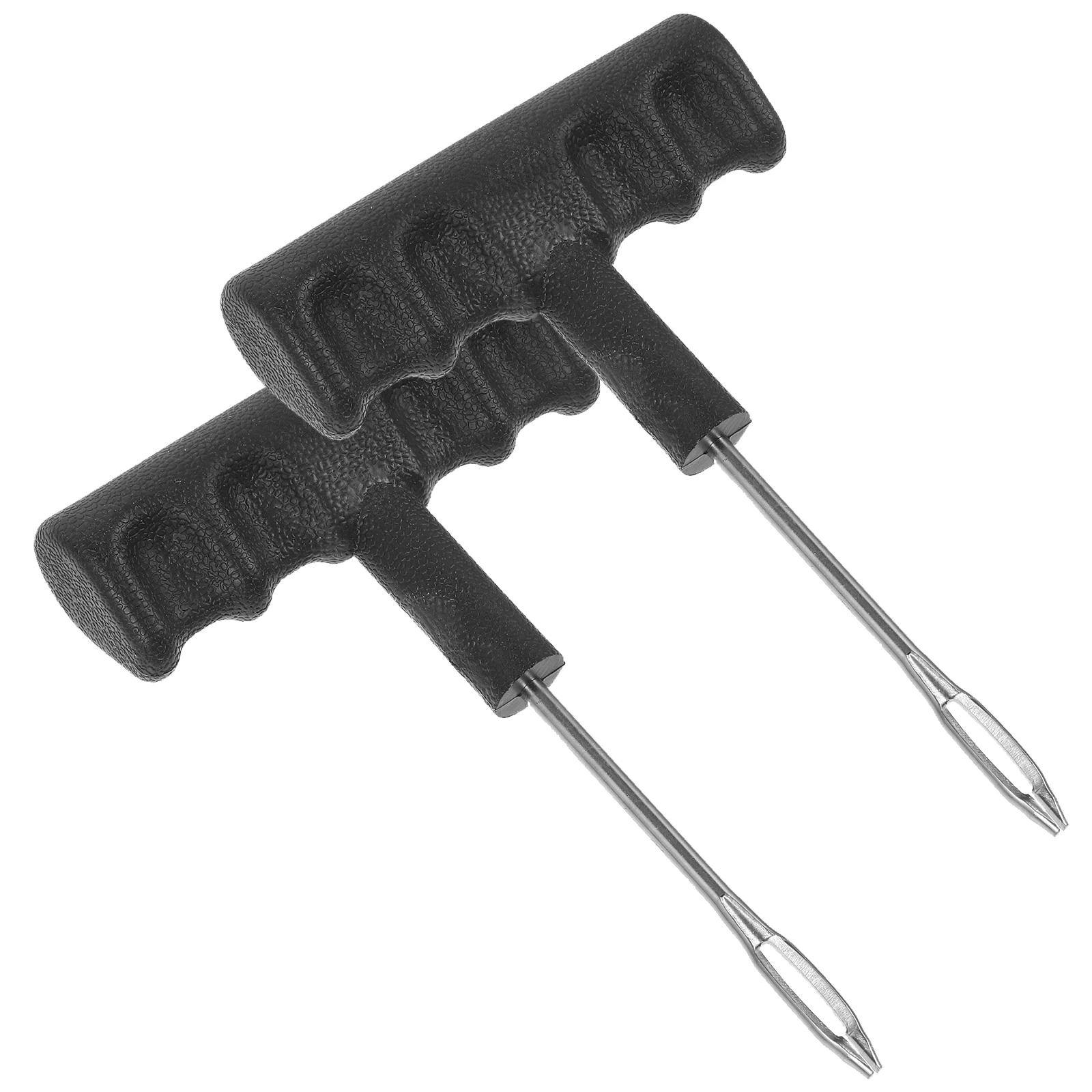 

2 Pcs Tire Repair Tool Car Puncture Kit Plug Patch Tools Screw Rubber Refill Metal Mushroom Portable Vacuum Design All Tires