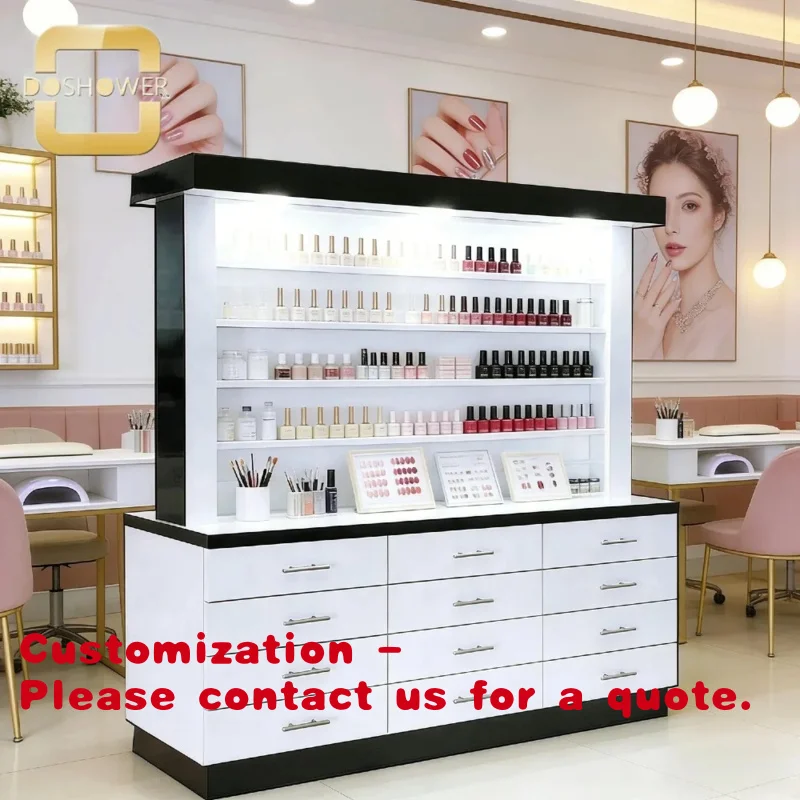 

Customize.Popular Wood Nail Polish Display Rack with Ample Storage Space Nail Art Bedroom Spa Tools-Salon Furnitur