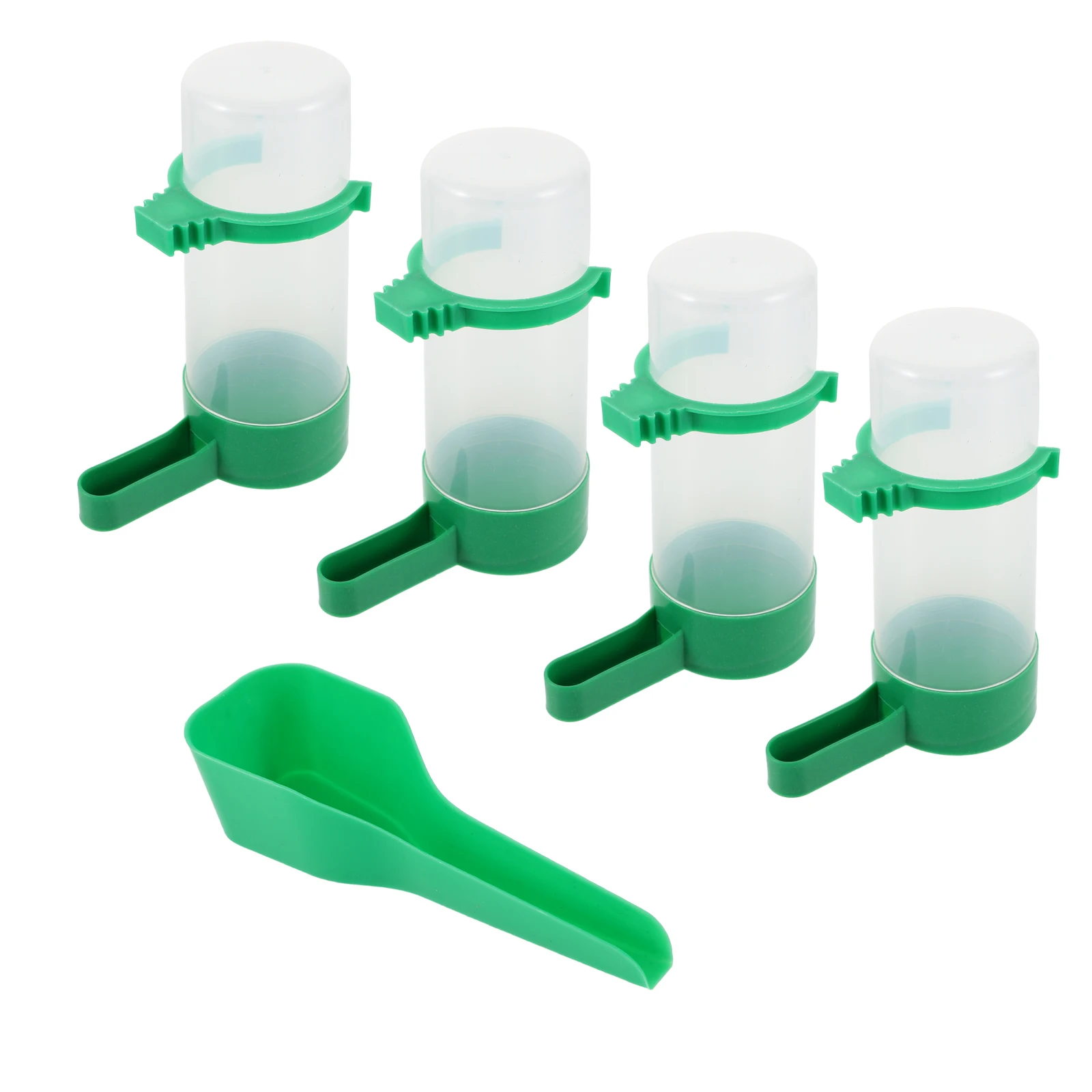 

Automatic Bird Cage Waterer Parrot Feeder Healthy Drinking Splashproof Hanging Tableware for Birds Food Holder