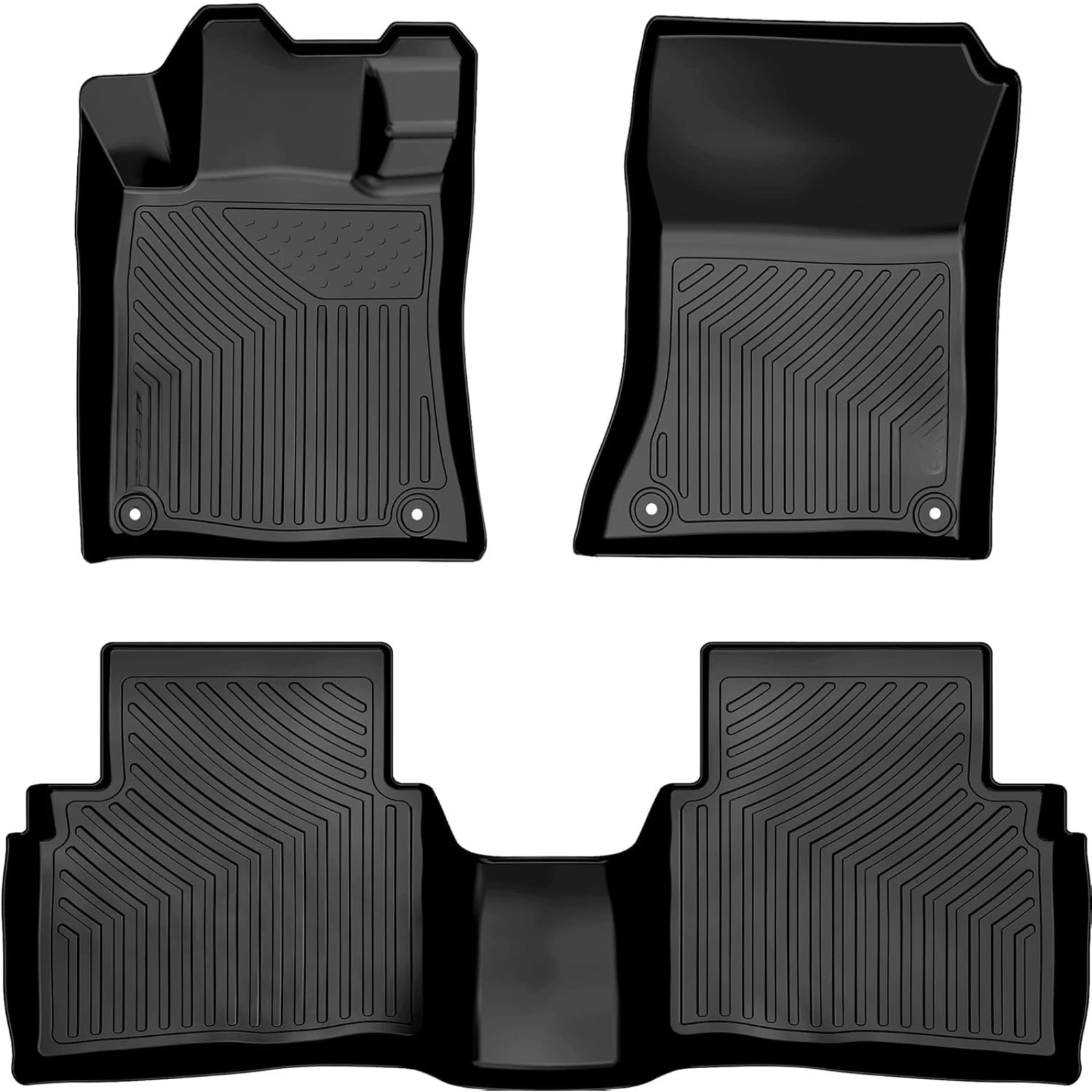 US  Floor Mats Fit for 2019-2024 2025 Nissan Altima, TPE All-Weather Nissan Altima Floor Liners Includes 1st and 2nd Row Full