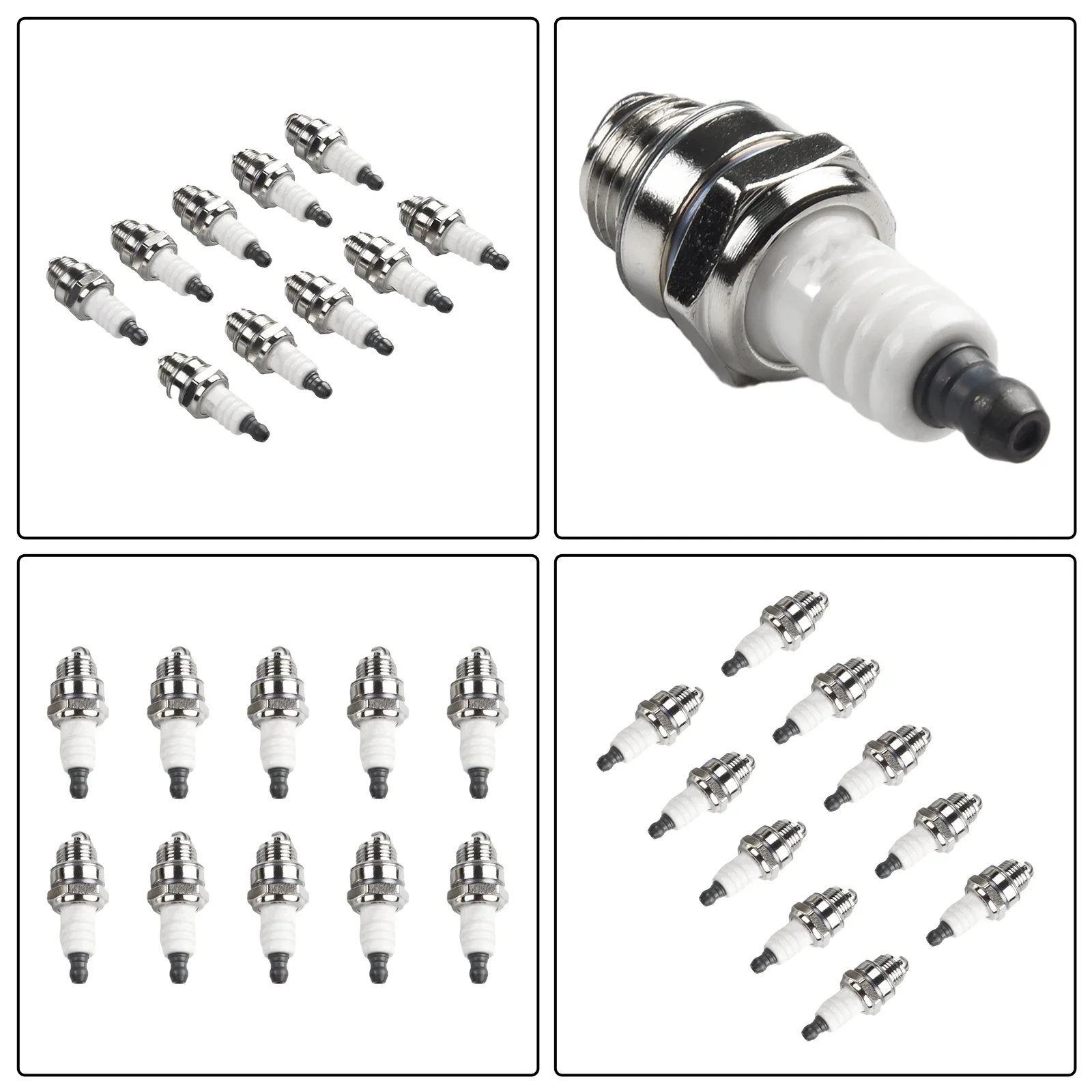 Bujía de 10 piezas para L7T, BM6A, BPMR7A, RCJ6Y, RCJ7Y, WSR5F, recortadora, soplador, motosierra, desbrozadora, Scooters de Gas, bicicletas de
