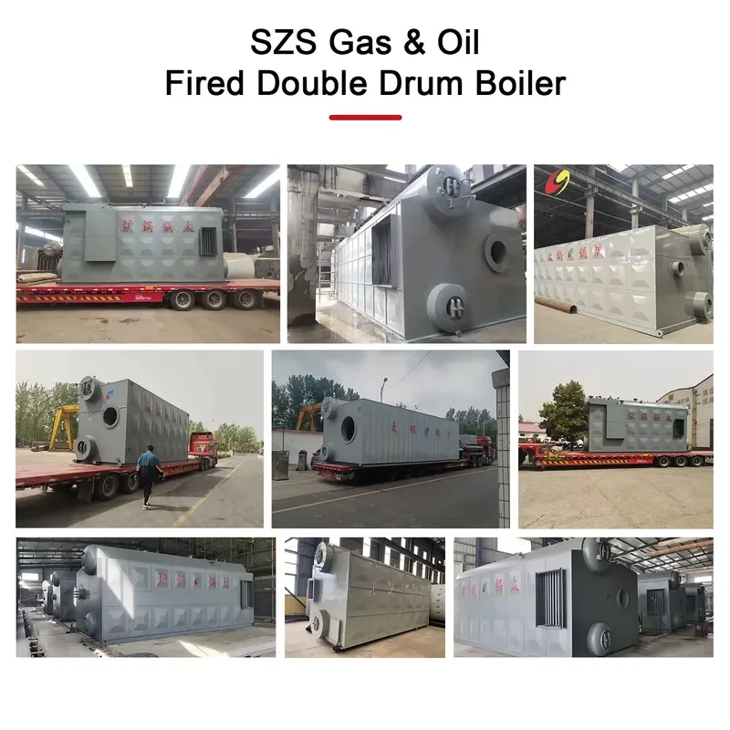 i Taiguo Industrial Automatic New Double Drum Horizontal Water Tube High Pressure Natural Steam Boiler