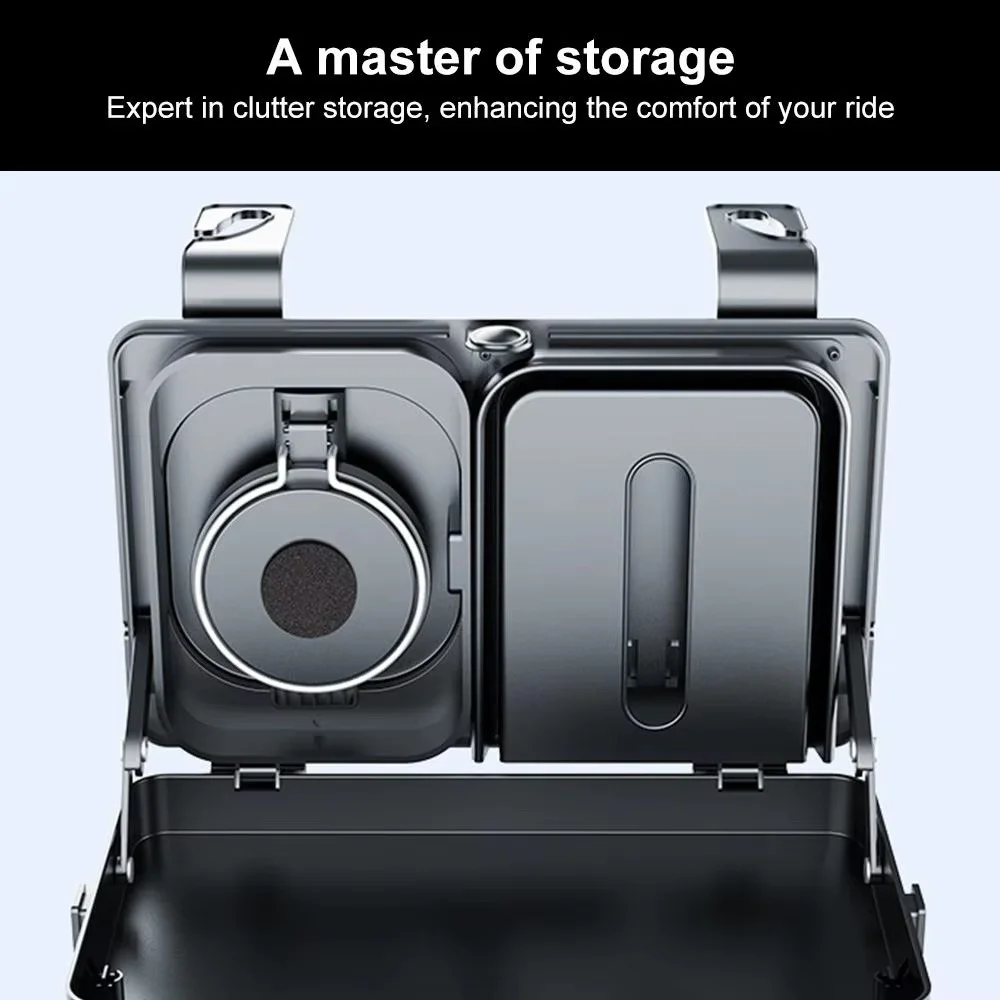 

Car Backseat Organizer Food Tray Snack Table With Cup Holder Multifunctional Car Headrest For Road Trip Car Interior Accessories