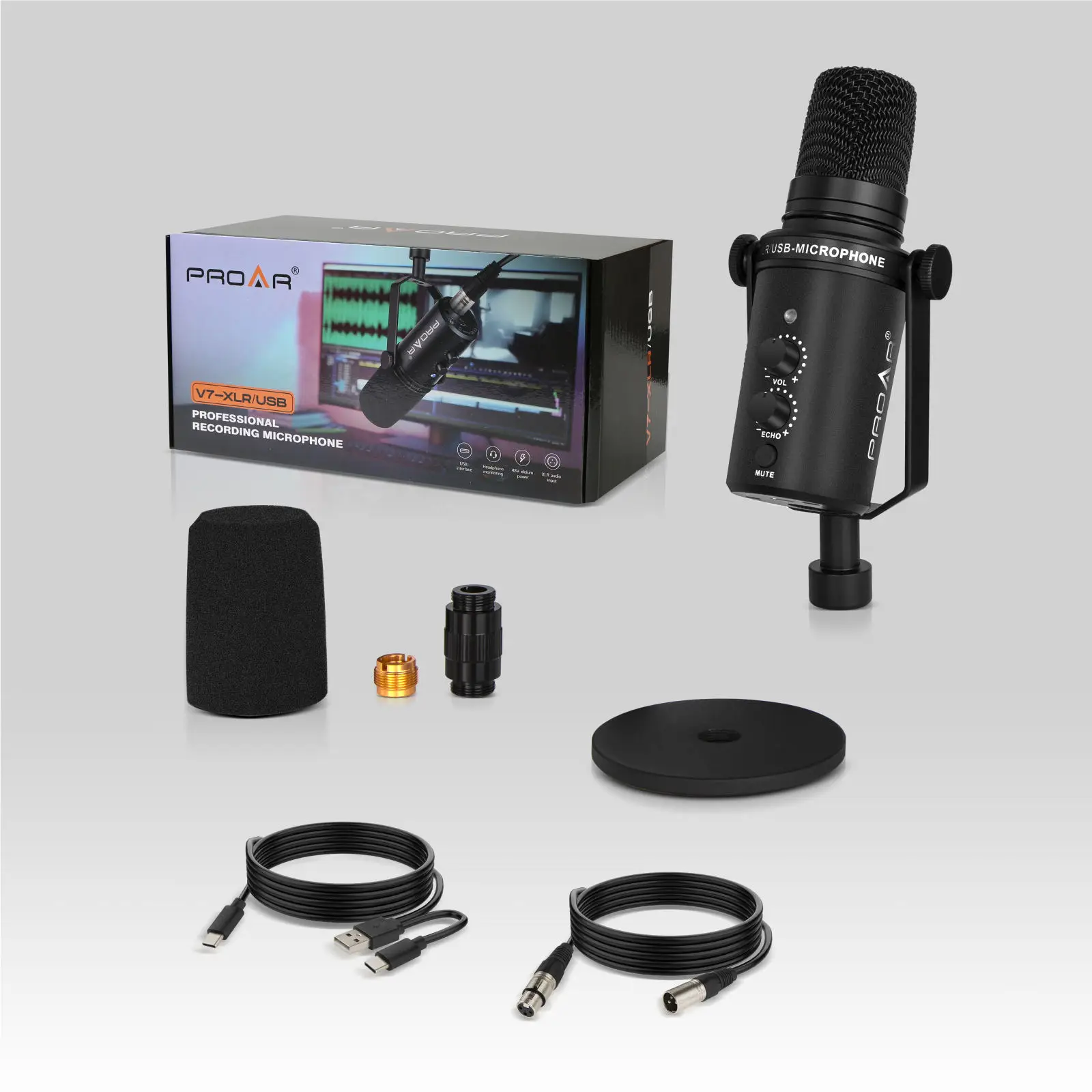 MV7 Smart USB/XLR Dynamic Volume Control For Church And Podcast Studio Recording Live Streaming