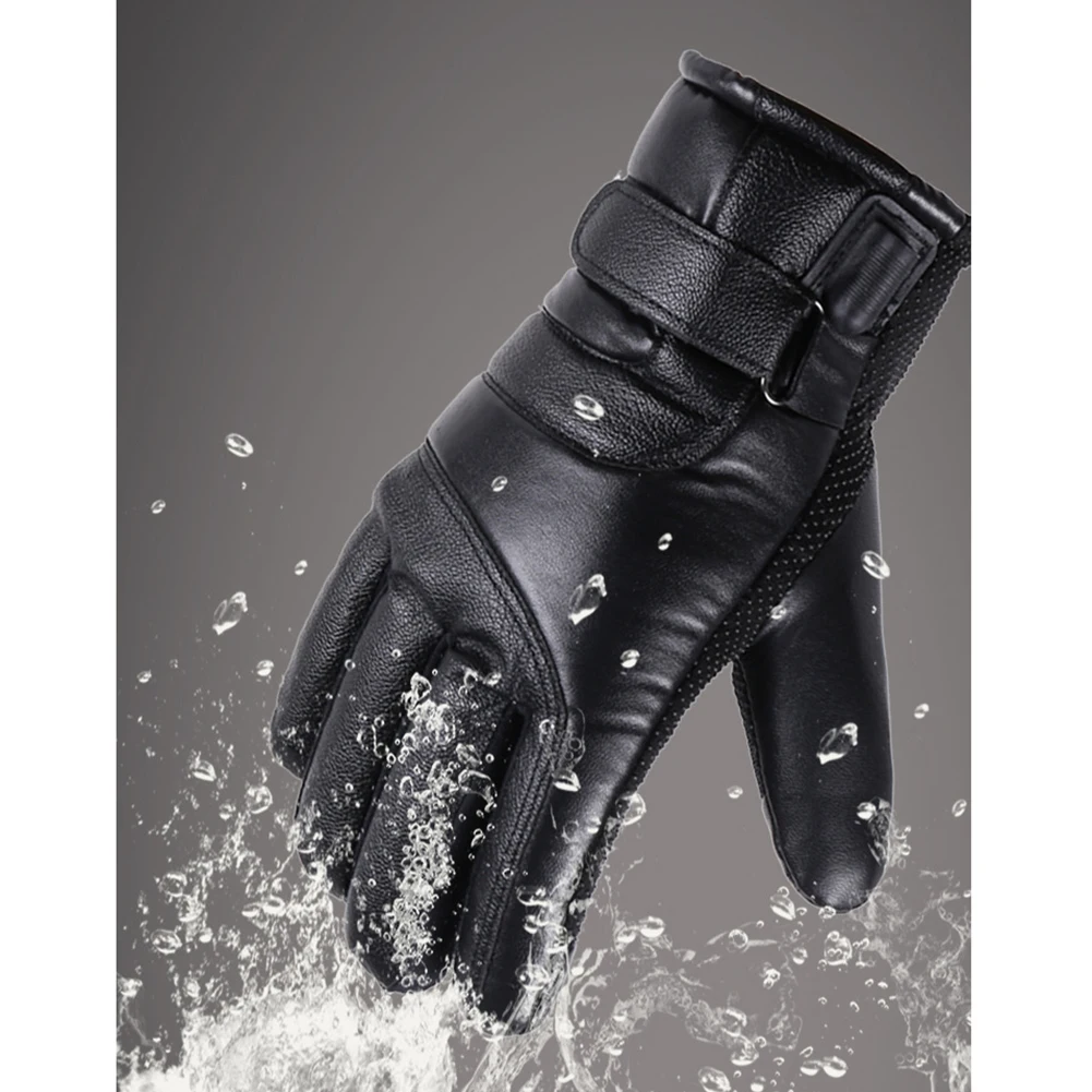 USB Electric Heating Gloves Heated Full Finger Mittens Touch Screen Windproof Snowboard Ski Gloves Warm Cycling Riding Glove