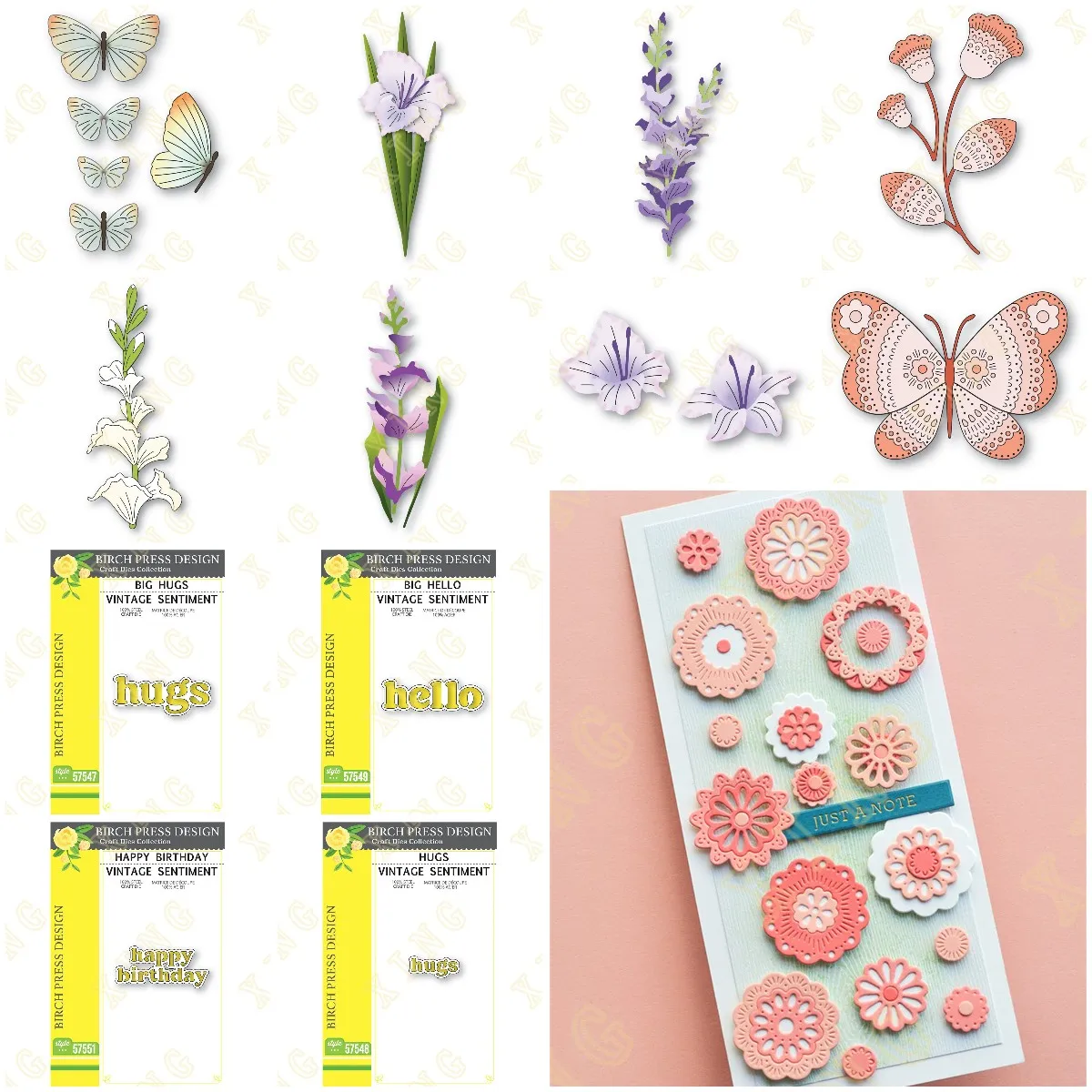 

Metal Cutting Dies Craft Embossing Make Paper Greeting Card Making Template DIY Handmade New Arrival Happy Birthday Flowers