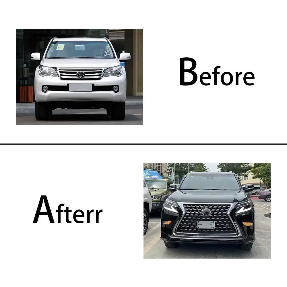 The high quality body kit is modified from  GX400 GX460 2010-2019 to 2020 models including TRD front and rear bumper body k