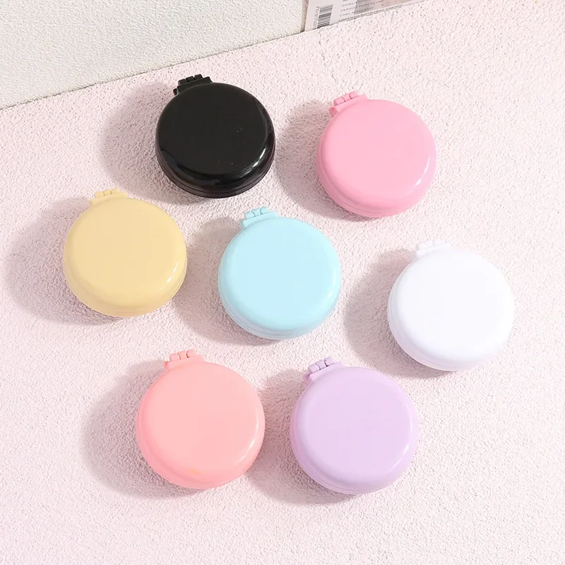 Mini peines de pelo plegables con espejo, peine de masaje portátil para viajes para niños y niñas, cepillos para el cabello, accesorios de peinado