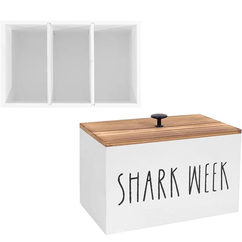 

AT44-2PCS держатель тампона для ванной комнаты, деревянная корзина для хранения в ванной комнате с крышкой, деревянная подвижная перегородка-органайзер, женский органайзер