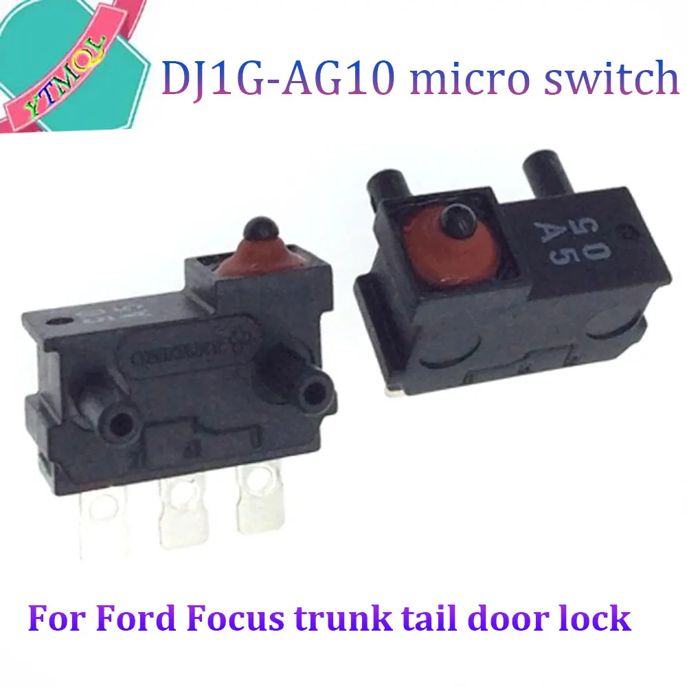 1-10Pcs for Ford Focus trunk tail door lock micro switch vertical small limit switch DJ1G-AG10