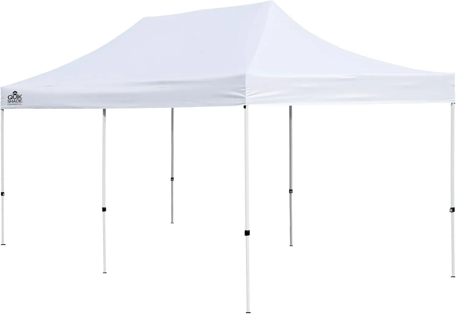 10' X 20' Commercial 200 Square Feet Of Shade Straight Leg Base Outdoor Pop-Up Canopy, White