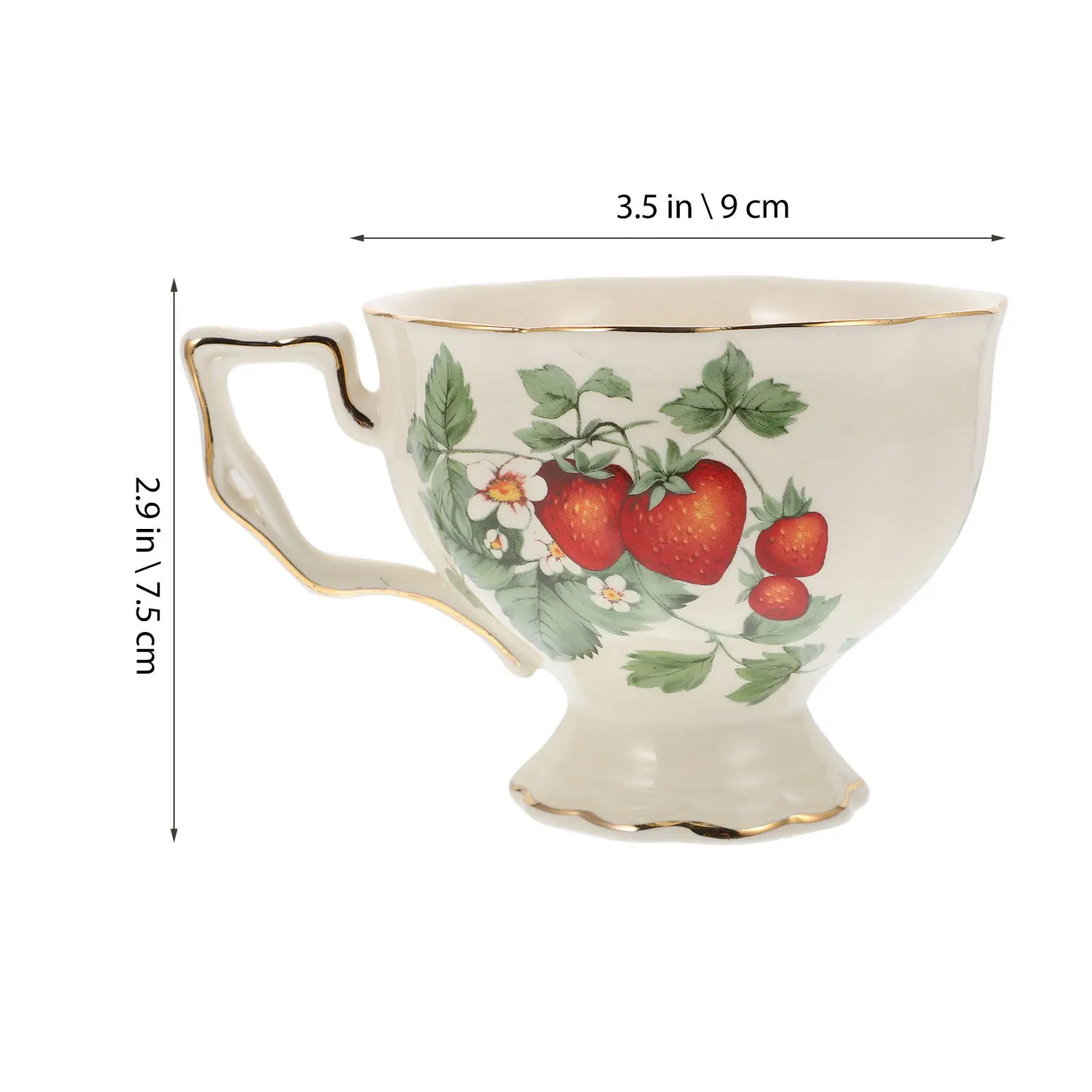 Assorted Color Mug Tea Porcelain Cup European Style Espresso Cups Ceramic Tableware Latte Mugs Set - view 4