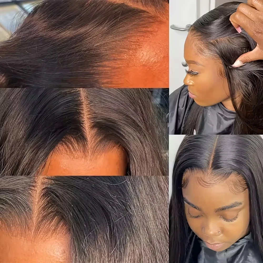 15A Glatte Echthaar-Bündel mit Verschluss 2x6/5x5/13x4 Brasilianische Jungfrau-Rohhaar-Extensions 100% Echthaar für Frauen – Detail 5