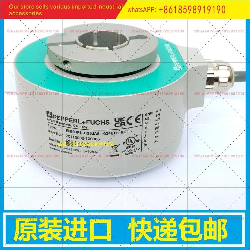 Pepperl + Fuchs Encoder ENI90PL-H25JA5-1024UD1-RC1 Original H30/H38-1024UD1-RC