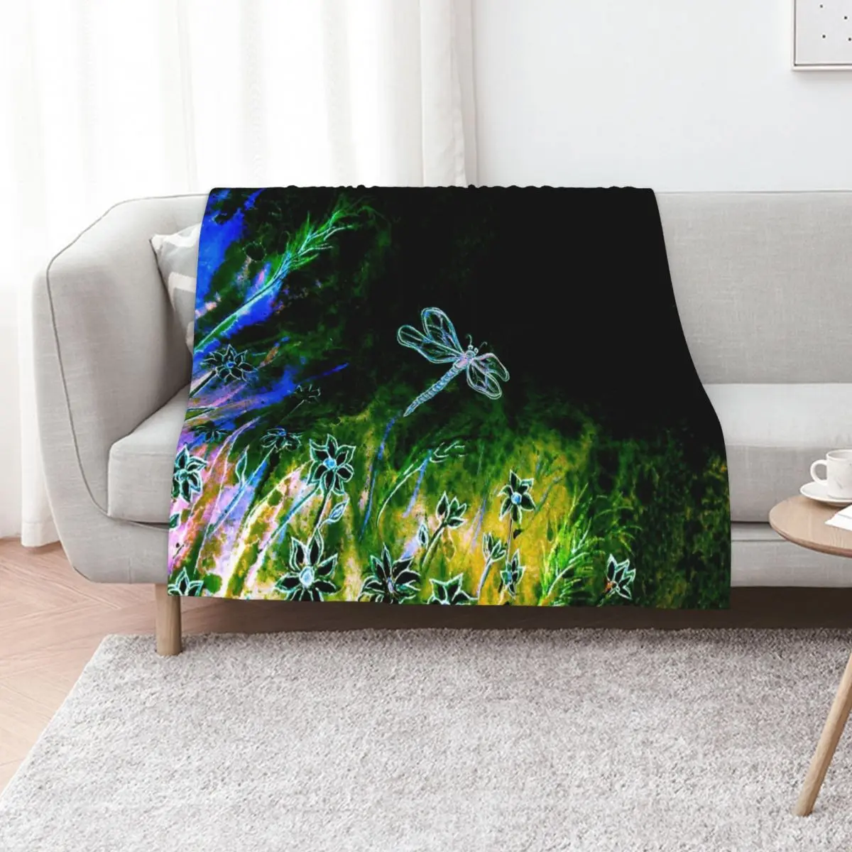 

Angel Dragonfly Throw Blanket Sleeping Bag For Baby Bed linens Vintage Blankets