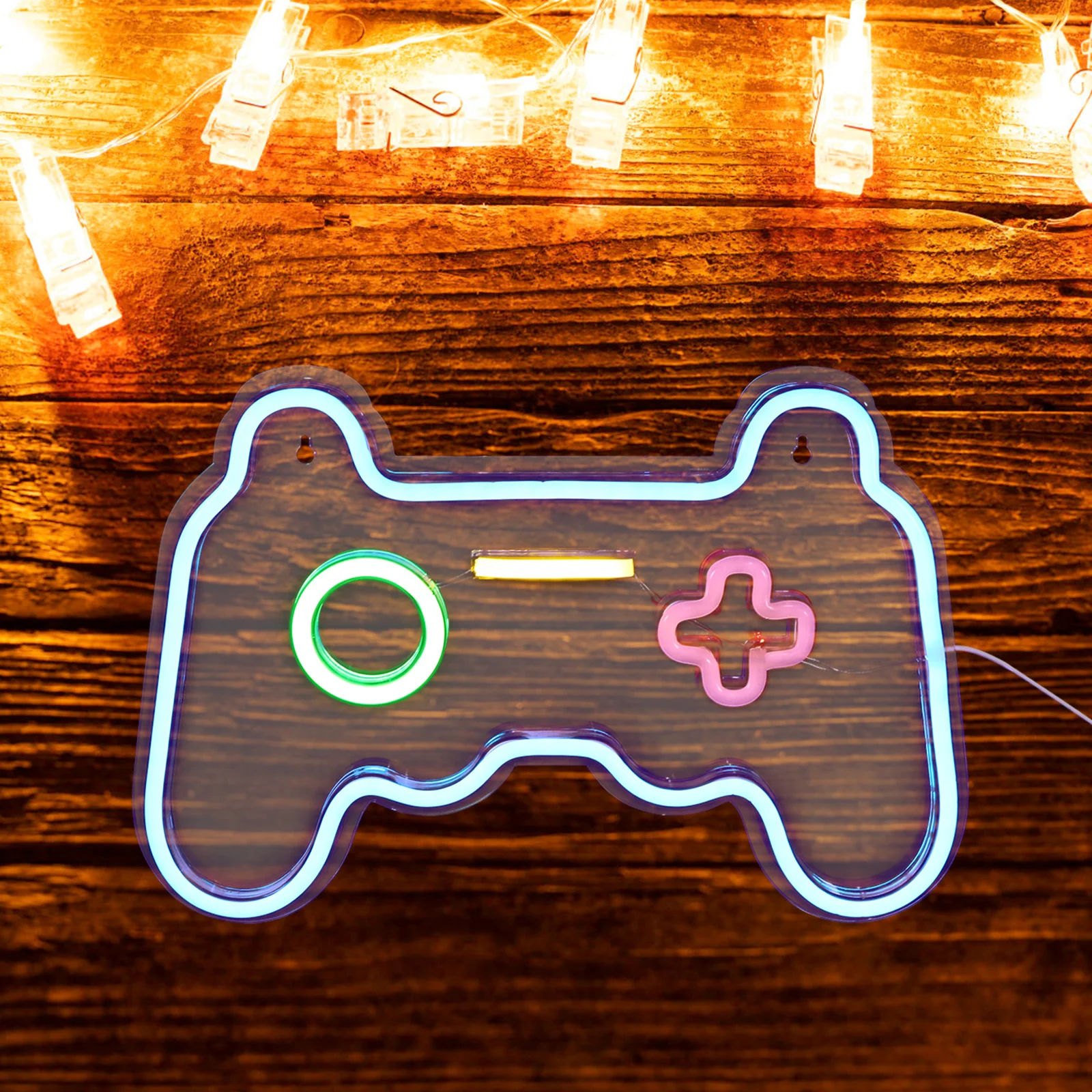 Game Controller Neon Creative Modeling Lamp Rgb Led Night Light For Bedroom Usb Powered Atmosphere Decor Indoor Lighting Gift