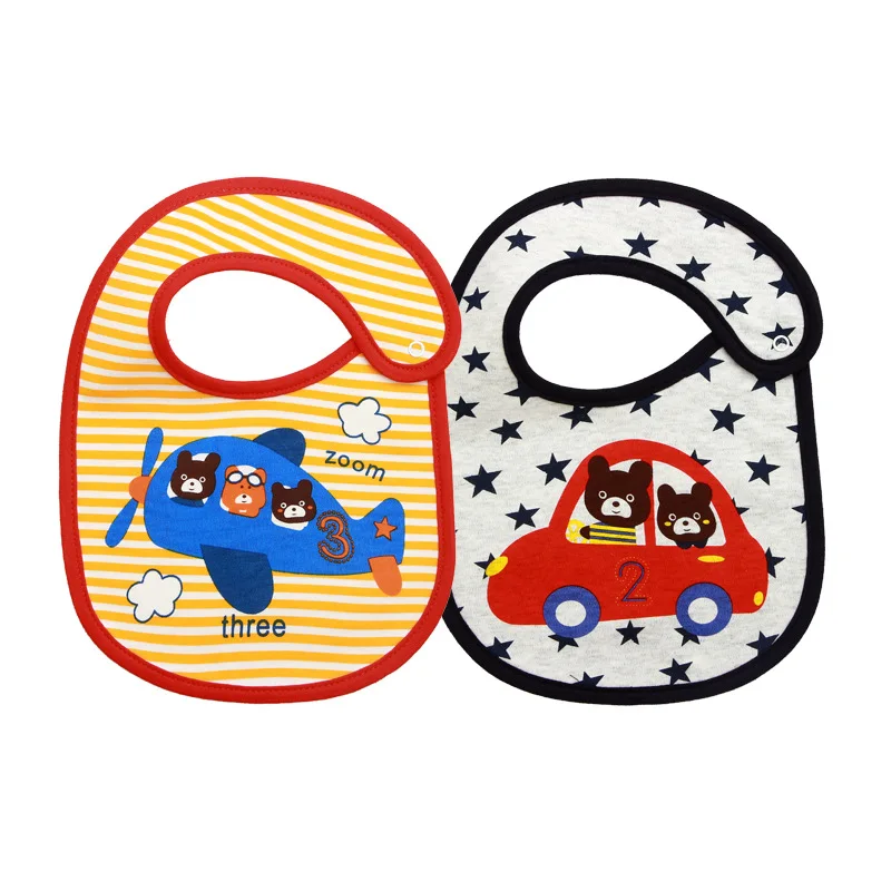 Cartoon Waterproof Baby Bibs Set, babador infantil, panos de arrotos recém-nascidos, toalha de saliva suave, estilo coreano, menino e menina, novo,